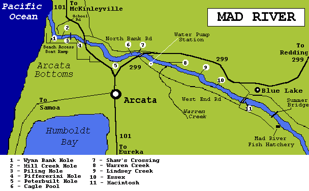 MAP OF MAD RIVER AREA